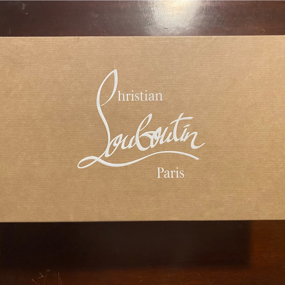 Christian Louboutin Brown Box with White Logo